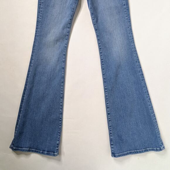 FRAME Le Super High Flare Jeans Women's 27 Blue Light Wash Denim High Rise - Picture 4 of 9